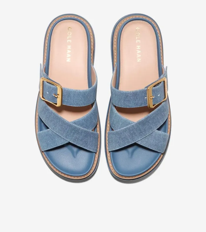 Fraya Slide Sandals Denim Women Cole Haan Sandals