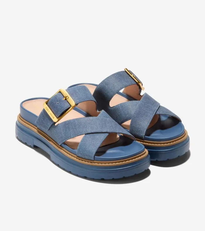 Fraya Slide Sandals Denim Women Cole Haan Sandals
