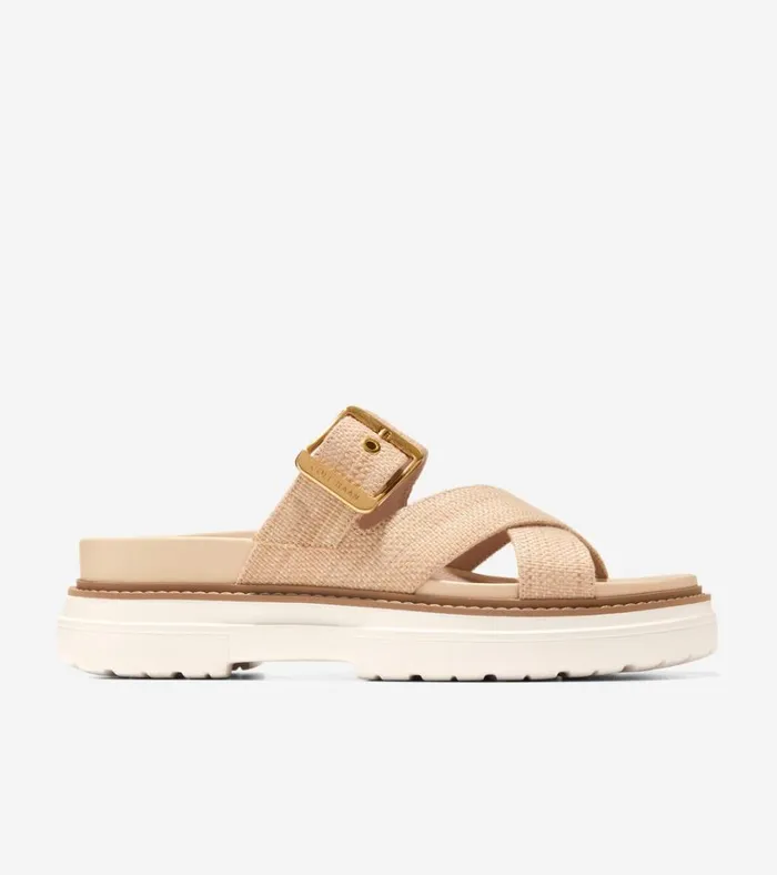 Fraya Slide Sandals Natural Women Cole Haan Sandals