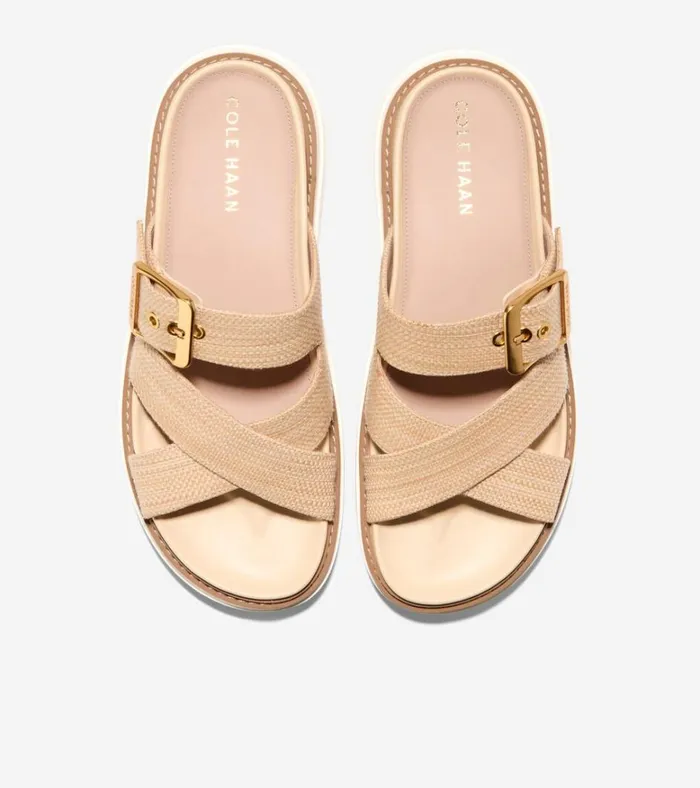 Fraya Slide Sandals Natural Women Cole Haan Sandals