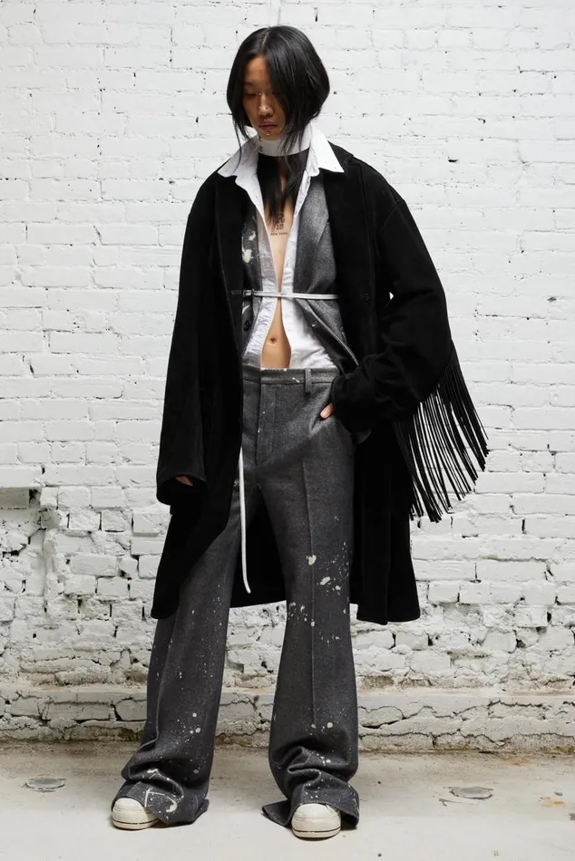 FRINGE LEATHER JACKET 8211 BLACK SUEDE Women R13 Jackets and Coats