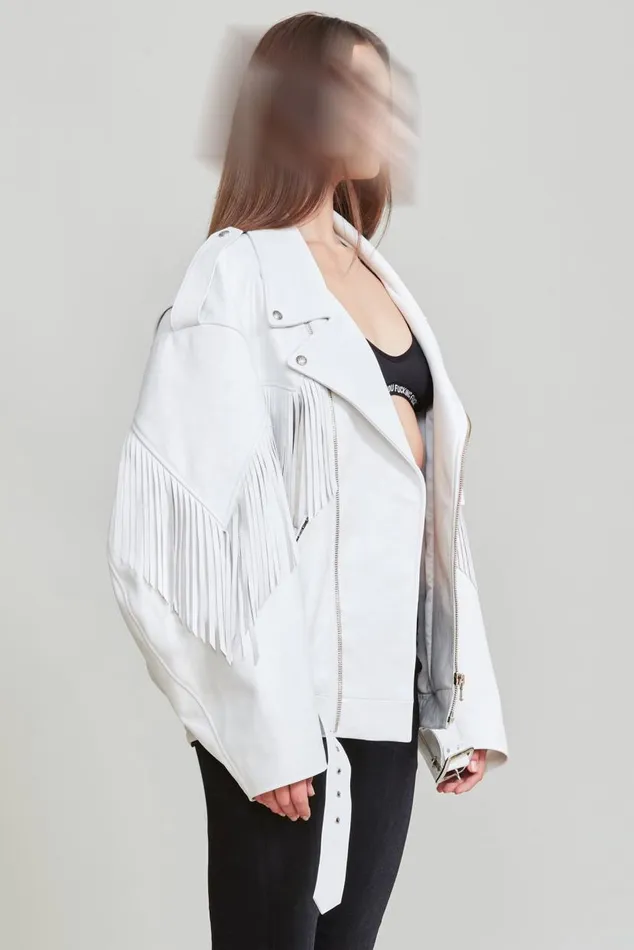 Fringe Oversized Motorcycle Bomber Official Site Women R13 Jackets and Coats