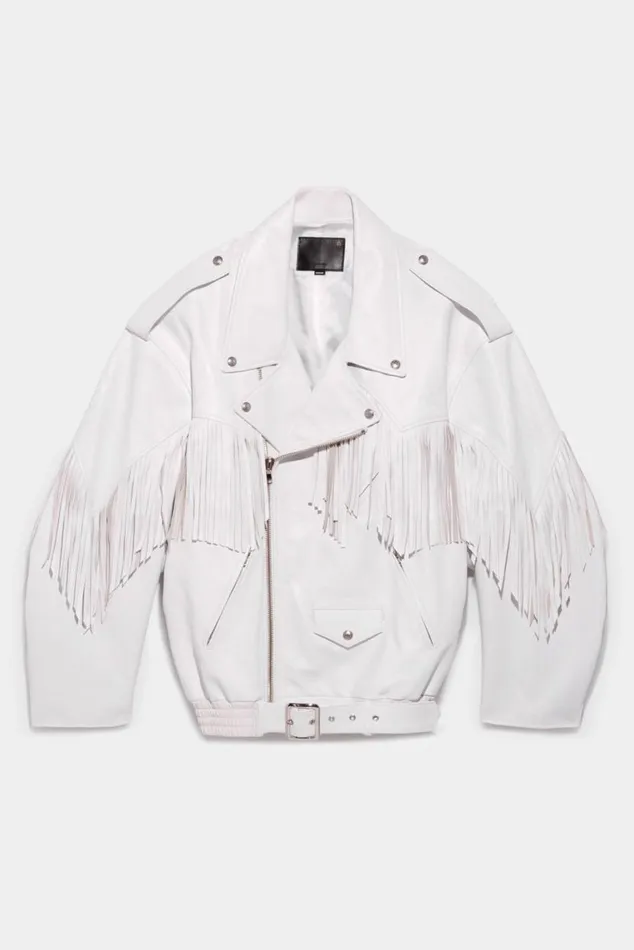 Fringe Oversized Motorcycle Bomber Official Site Women R13 Jackets and Coats