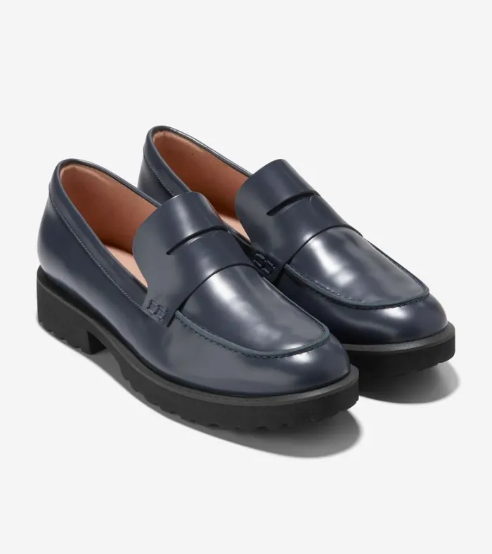 Geneva Loafers Navy Blazer Blue Women Cole Haan Loafers and Drivers