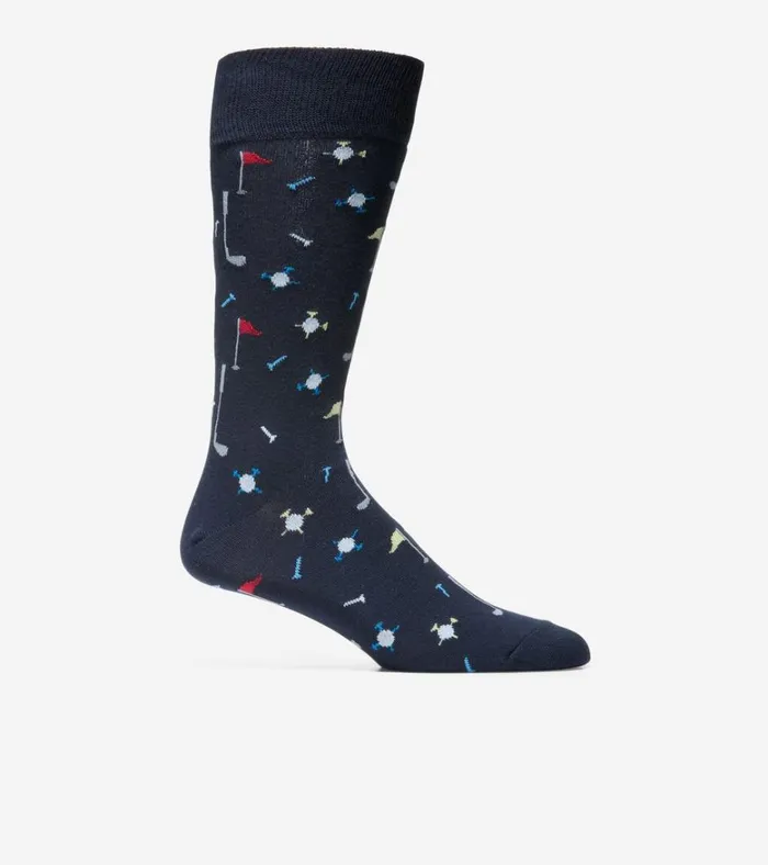 Golf Gift Box Navy Blue Assorted Men Cole Haan Socks