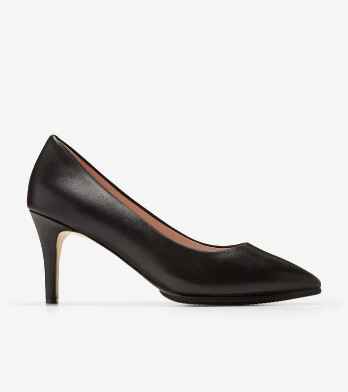 Grand Ambition Pump Black Leather Women Cole Haan Heels and Pumps
