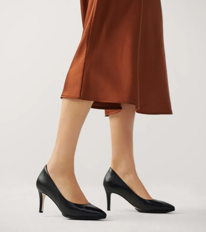 Grand Ambition Pump Black Leather Women Cole Haan Heels and Pumps