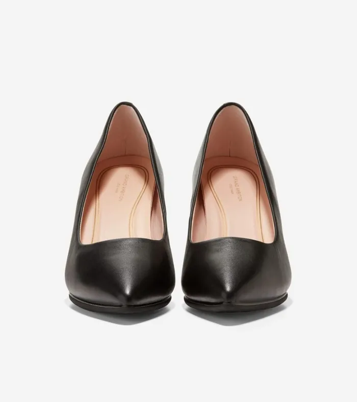 Grand Ambition Pump Black Leather Women Cole Haan Heels and Pumps