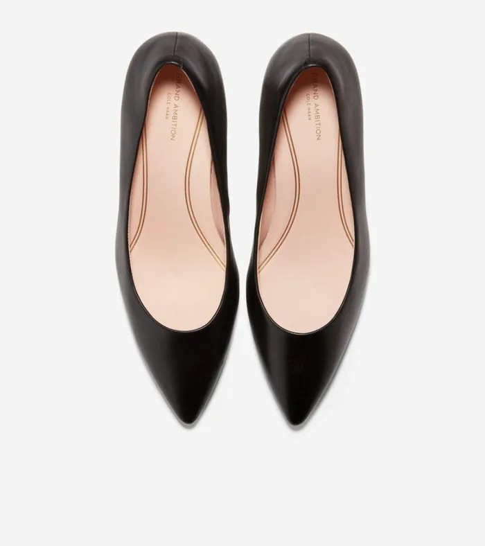 Grand Ambition Pump Black Leather Women Cole Haan Heels and Pumps