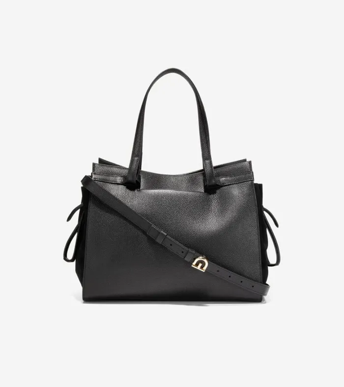 Grand Ambition SideCinch Satchel Black Women Cole Haan Shoulder Bags