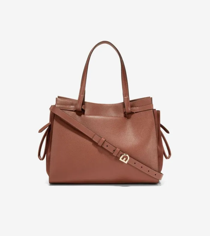 Grand Ambition SideCinch Satchel Dark Sequoia Women Cole Haan Shoulder Bags