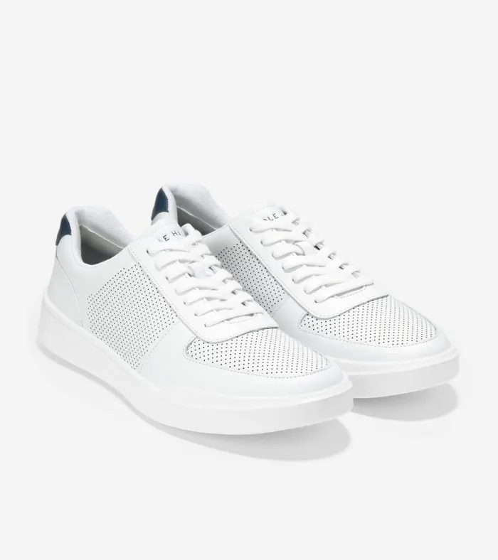 Grand Crosscourt Modern Tennis Sneakers Optic White Perforatedpeacock Men Cole Haan Sneakers