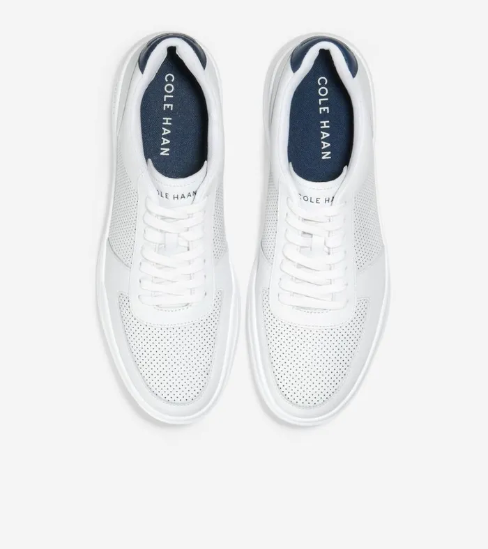Grand Crosscourt Modern Tennis Sneakers Optic White Perforatedpeacock Men Cole Haan Sneakers