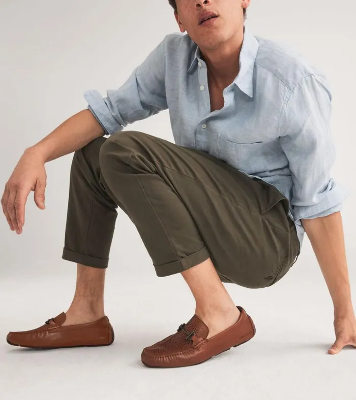 Grand Laser Bit Driving Loafers British Tanjava Men Cole Haan Loafers and Drivers