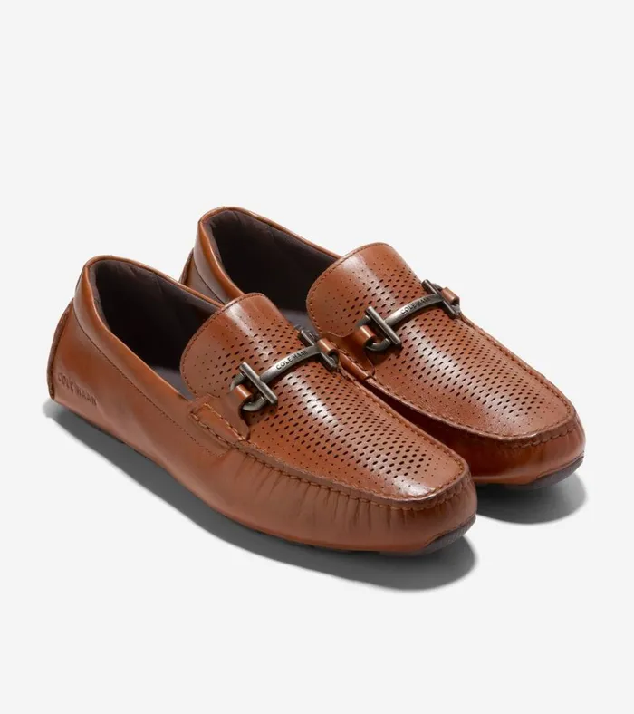 Grand Laser Bit Driving Loafers British Tanjava Men Cole Haan Loafers and Drivers
