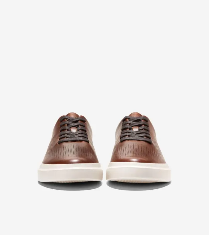 GrandPr Rally Laser Cut Sneakers Acornsesameivory Men Cole Haan Sneakers