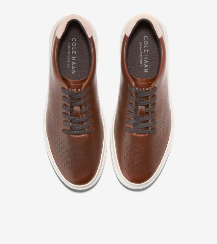 GrandPr Rally Laser Cut Sneakers Acornsesameivory Men Cole Haan Sneakers