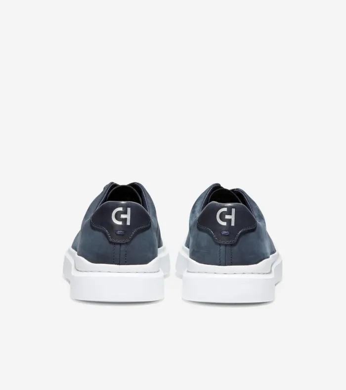 GrandPr Rally Laser Cut Sneakers Navy Nubuck Men Cole Haan Sneakers