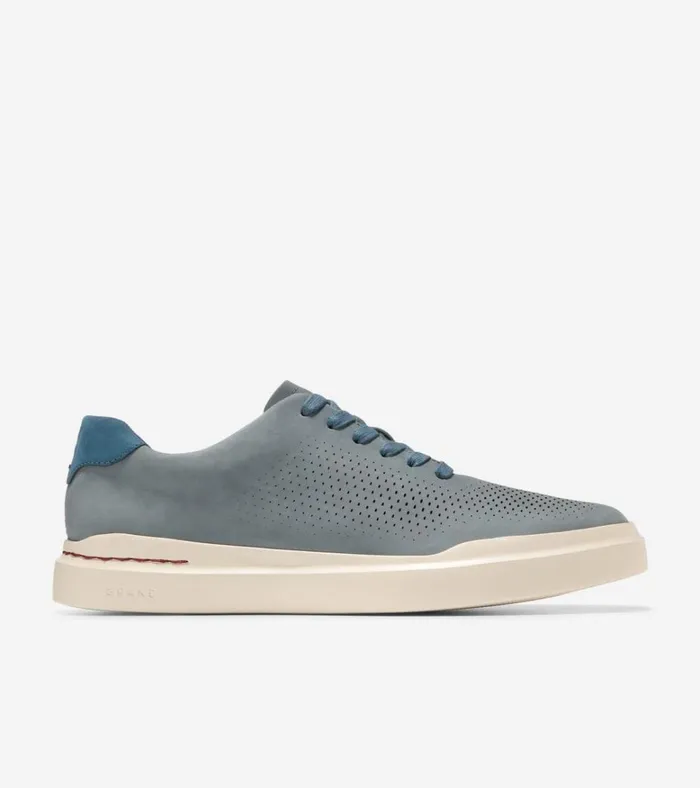GrandPr Rally Laser Cut Sneakers Stormy Weatherblue Wing Teal Men Cole Haan Sneakers
