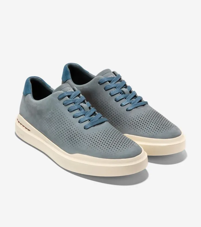 GrandPr Rally Laser Cut Sneakers Stormy Weatherblue Wing Teal Men Cole Haan Sneakers