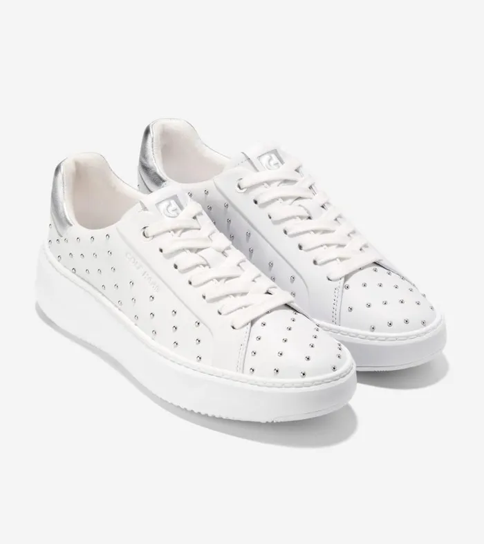 Grandpr Topspin Sneakers Optic Whitemicro Studs Women Cole Haan Sneakers