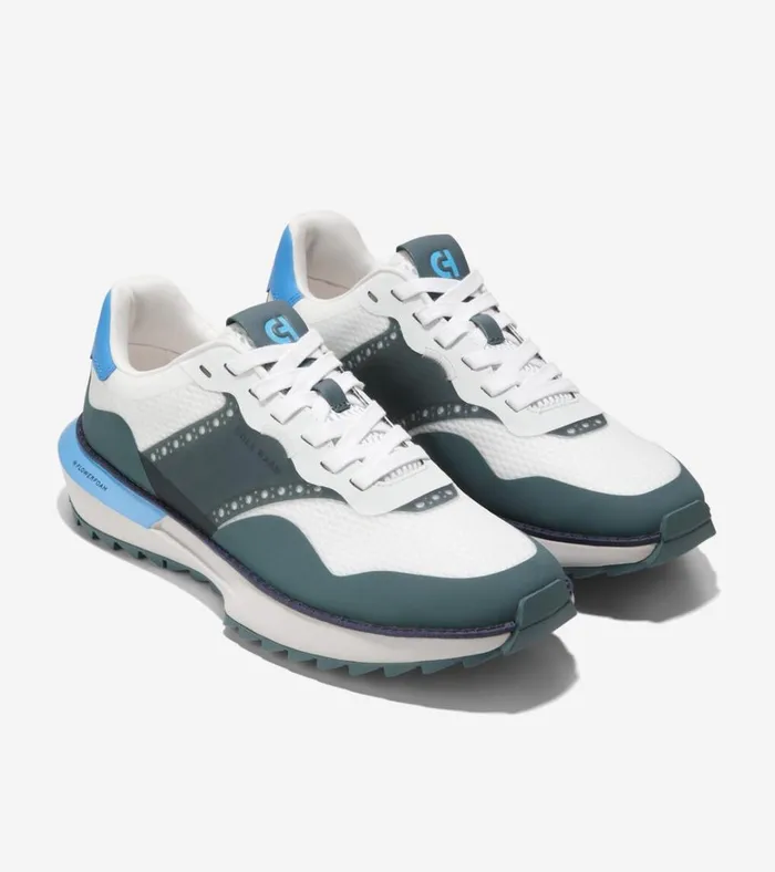 GrandPr WaterResistant Ashland Golf Sneakers Storm Grayoptic Whitemarina Blue Men Cole Haan Sneakers