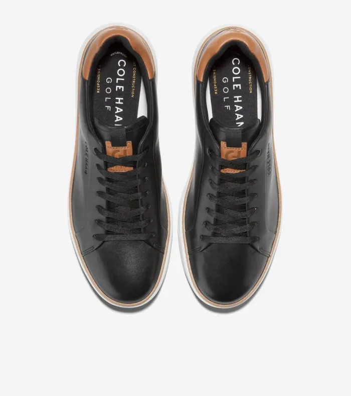 GrandPr Waterproof Topspin Golf Shoes Blackpecan Brownoptic White Men Cole Haan Sneakers