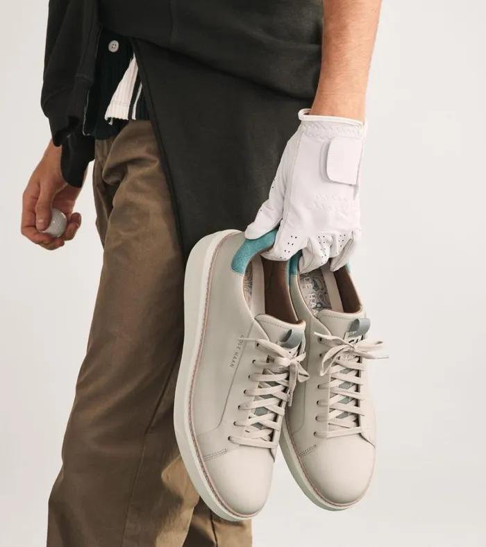 GrandPr Waterproof Topspin Golf Shoes Silvertrellisivory Men Cole Haan Sneakers