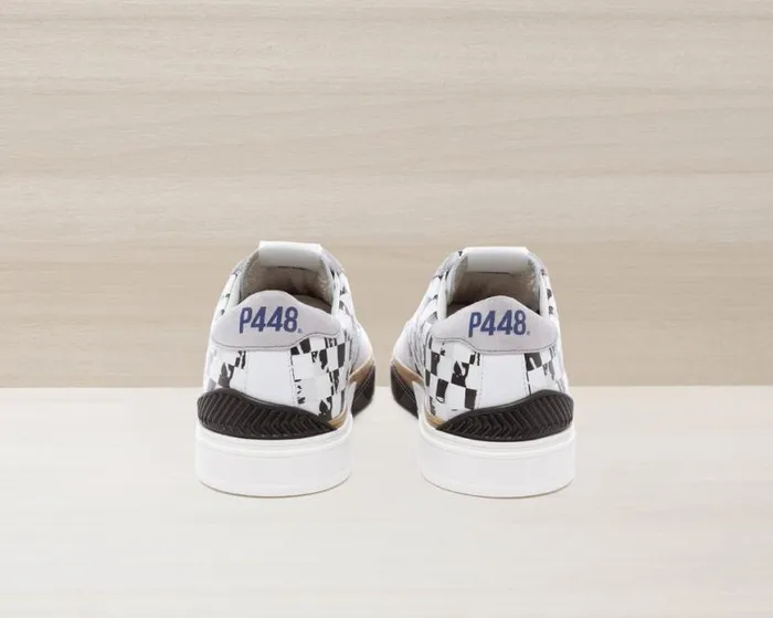 Half Pipe Stained Check Men P448 Low Tops Half Pipe Stained Check Men P448 Low Tops