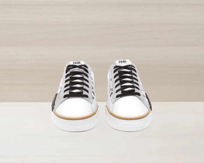 Half Pipe Stained Check Men P448 Low Tops Half Pipe Stained Check Men P448 Low Tops