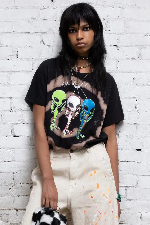 Holy Fck Boy T 8211 Black Swirl Official Site Women R13 TShirts