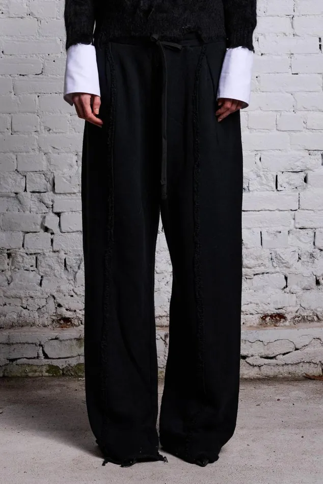 INVERTED WIDE LEG SWEATPANT 8211 BLACK Women R13 Pants and Shorts