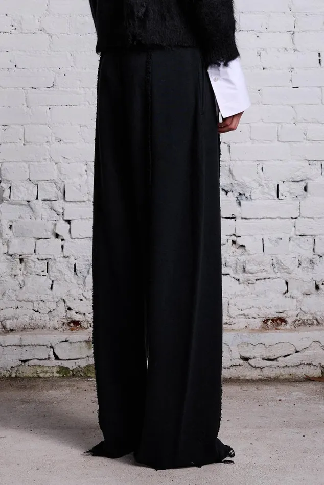 INVERTED WIDE LEG SWEATPANT 8211 BLACK Women R13 Pants and Shorts