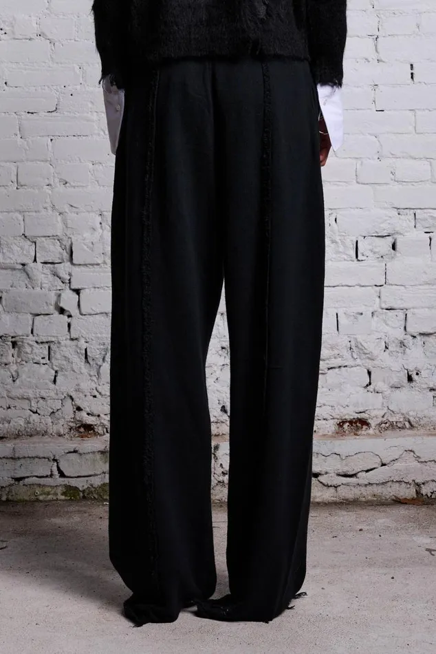 INVERTED WIDE LEG SWEATPANT 8211 BLACK Women R13 Pants and Shorts
