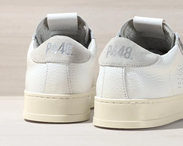 Jack All White WomenMen P448 Low Tops Jack All White WomenMen P448 Low Tops