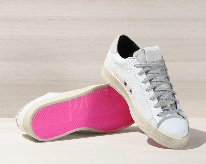 Jack All White WomenMen P448 Low Tops Jack All White WomenMen P448 Low Tops