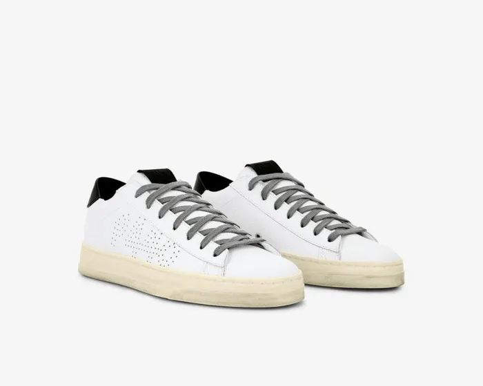 Jack Recycled WhiteBlack Men P448 Low Tops Jack Recycled WhiteBlack Men P448 Low Tops