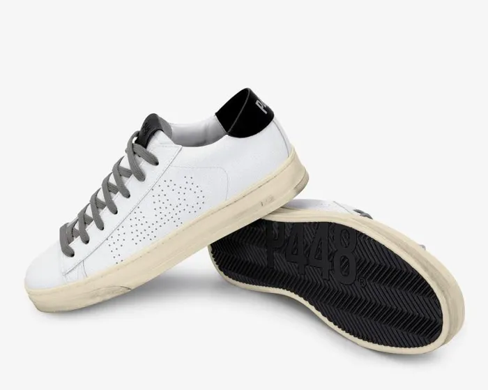 Jack Recycled WhiteBlack Men P448 Low Tops Jack Recycled WhiteBlack Men P448 Low Tops