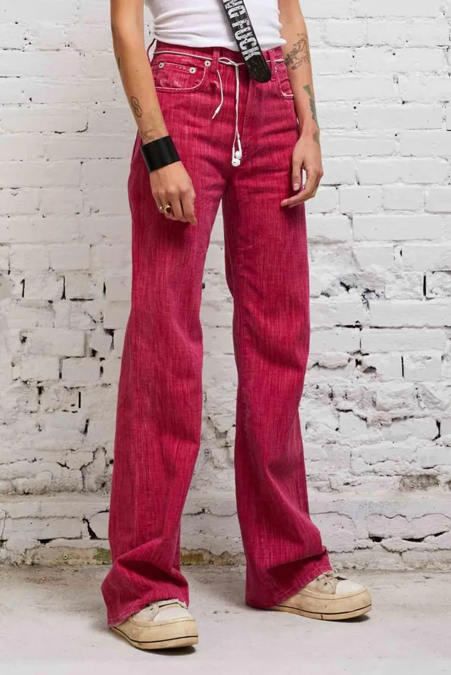 JANE JEAN 8211 VIVID PINK Women R13 Denim