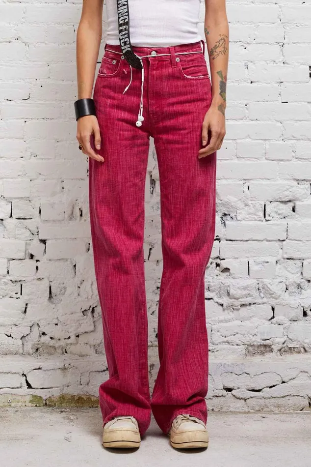 JANE JEAN 8211 VIVID PINK Women R13 Denim