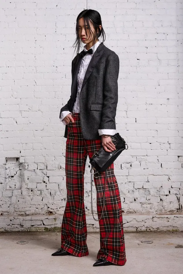 JANET JEAN 8211 RED PLAID Women R13 Denim