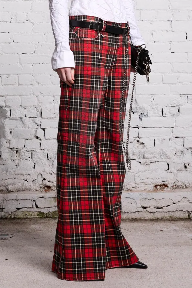 JANET JEAN 8211 RED PLAID Women R13 Denim