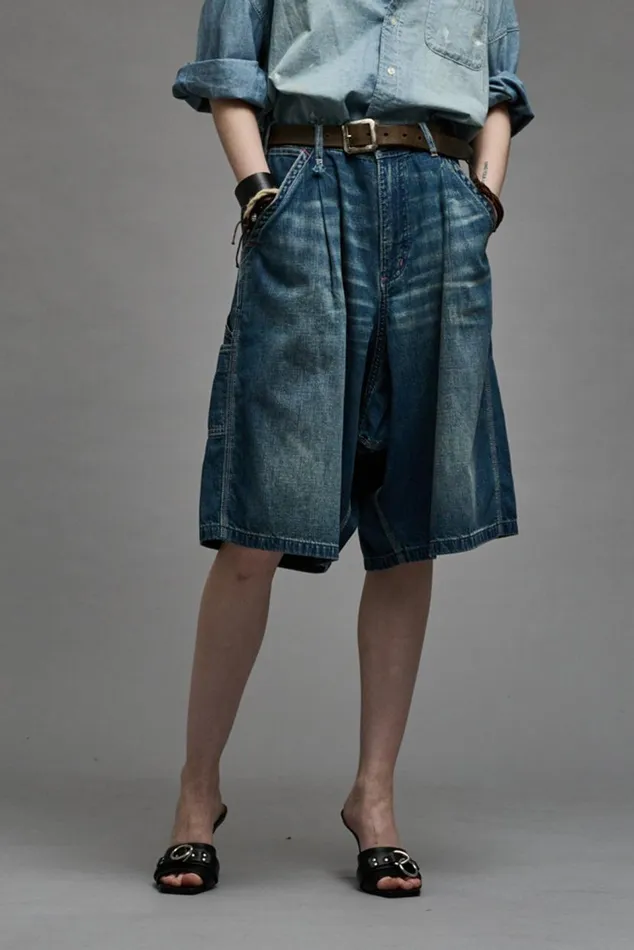 JESSE CARPENTER SHORT 8211 WINDSOR BLUE Women R13 Denim