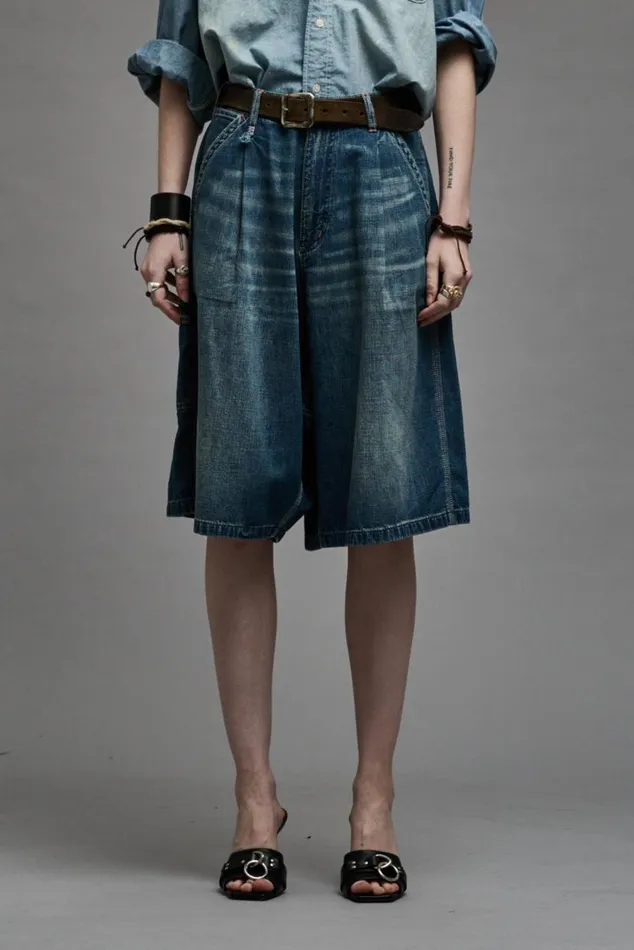 JESSE CARPENTER SHORT 8211 WINDSOR BLUE Women R13 Denim