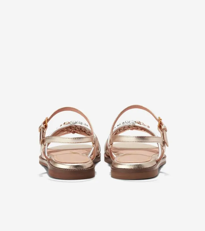 Jitney Knot Sandals Soft Goldsilverrose Gold Women Cole Haan Sandals