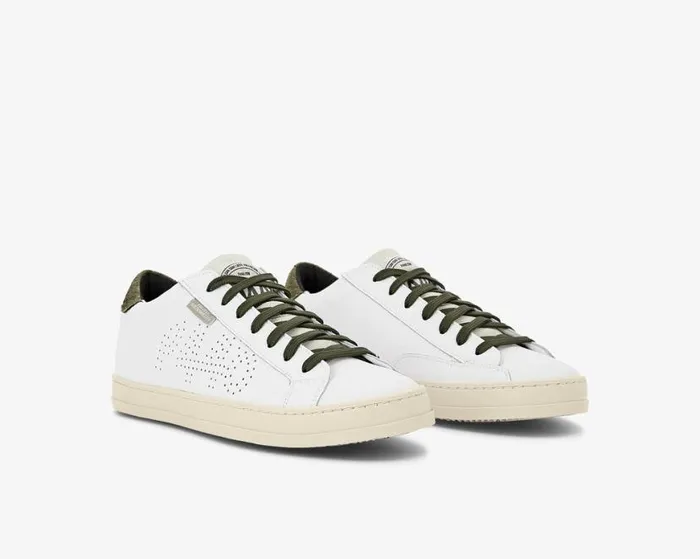 John Lionfish WhiteArmy WomenMen P448 Low Tops
