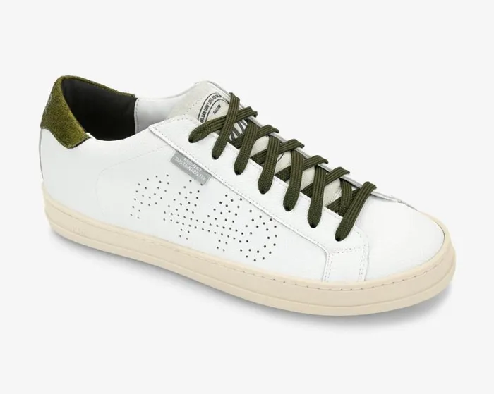 John Lionfish WhiteArmy WomenMen P448 Low Tops