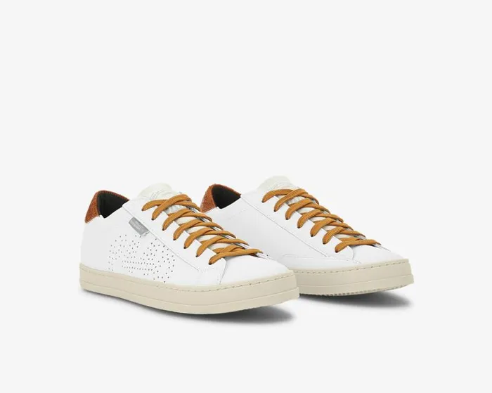 John Lionfish WhiteMustard WomenMen P448 Low Tops