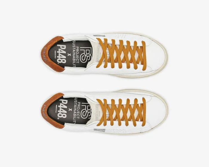 John Lionfish WhiteMustard WomenMen P448 Low Tops