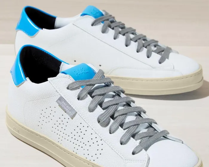 John Recycled WhiteBlue WomenMen P448 Low Tops John Recycled WhiteBlue WomenMen P448 Low Tops